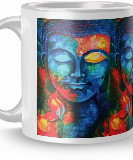 NK Store Printed Budha Tea And Coffee Mug (320ml) | Save 33% - Rajasthan Living