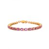 Pink Sapphire and Diamond Bracelet in 18K Yellow Gold | Save 33% - Rajasthan Living 7