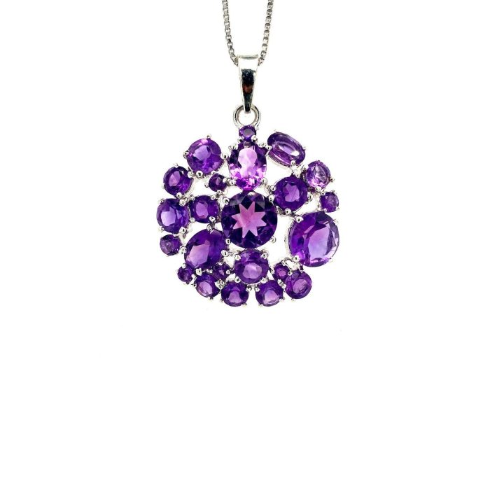 Amethyst Pendant in 925 Sterling Silver | Save 33% - Rajasthan Living 6