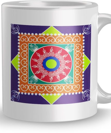 NK Store Printed Dewali Desigen Tea And Coffee Mug (320ml) | Save 33% - Rajasthan Living 3