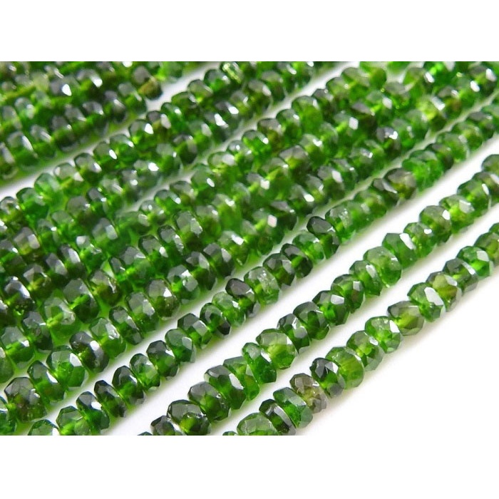 Chrome Diopside Faceted Roundel Bead,Loose Stone,Handmade,For Jewelry Makers,Necklace,Wholesale,New Arrivals 100%Natural 16Inch 3MM PME(B14) | Save 33% - Rajasthan Living 8