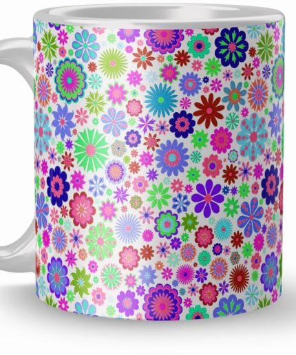 NK Store Printed Flora Design Tea And Coffee Mug (320ml) | Save 33% - Rajasthan Living 3