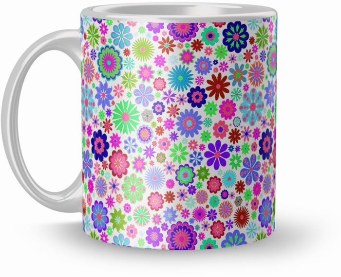 NK Store Printed Flora Design Tea And Coffee Mug (320ml) | Save 33% - Rajasthan Living 6