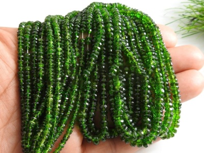 Chrome Diopside Faceted Roundel Bead,Loose Stone,Handmade,For Jewelry Makers,Necklace,Wholesale,New Arrivals 100%Natural 16Inch 3MM PME(B14) | Save 33% - Rajasthan Living 13