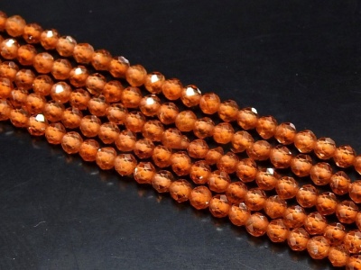 Hessonite Garnet Faceted Sphere Ball Beads/Rondelle/Round/Loose Stone/For Making Jewelry/13Inch 2MM Approx/Wholesaler/Supplies/PME-B5 | Save 33% - Rajasthan Living 14