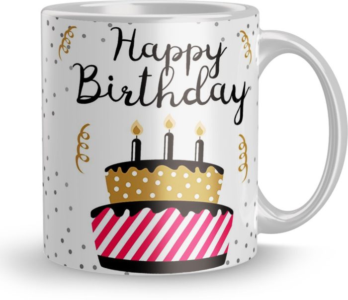 NK Store Printed Happy Birthday to You Tea And Coffee Mug (320ml) | Save 33% - Rajasthan Living 6