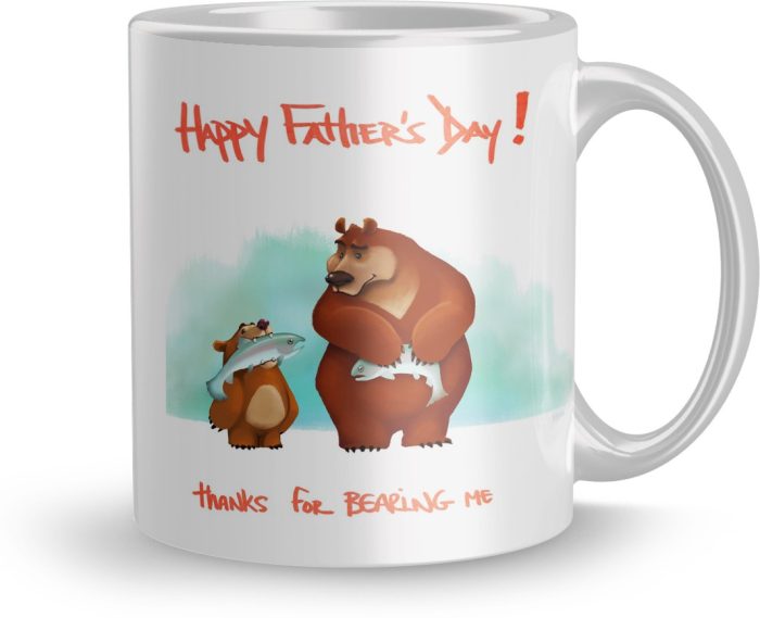 NK Store Printed Happy Fathers Day Tea And Coffee Mug (320ml) | Save 33% - Rajasthan Living 5