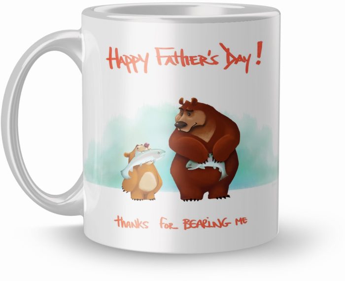 NK Store Printed Happy Fathers Day Tea And Coffee Mug (320ml) | Save 33% - Rajasthan Living 6