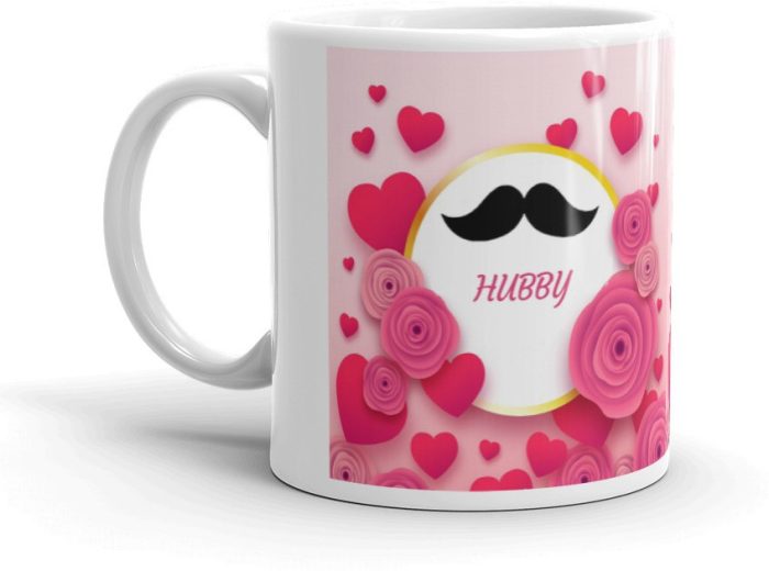 NK Store Hubby Printed  Tea And Coffee Mug (320ml) | Save 33% - Rajasthan Living 6