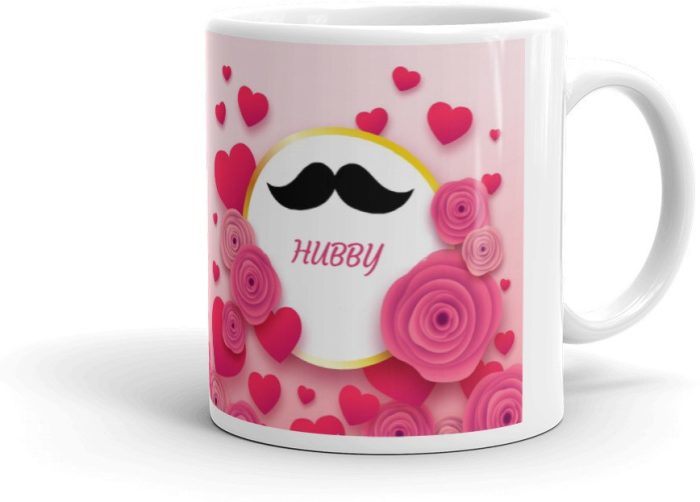 NK Store Hubby Printed  Tea And Coffee Mug (320ml) | Save 33% - Rajasthan Living 5