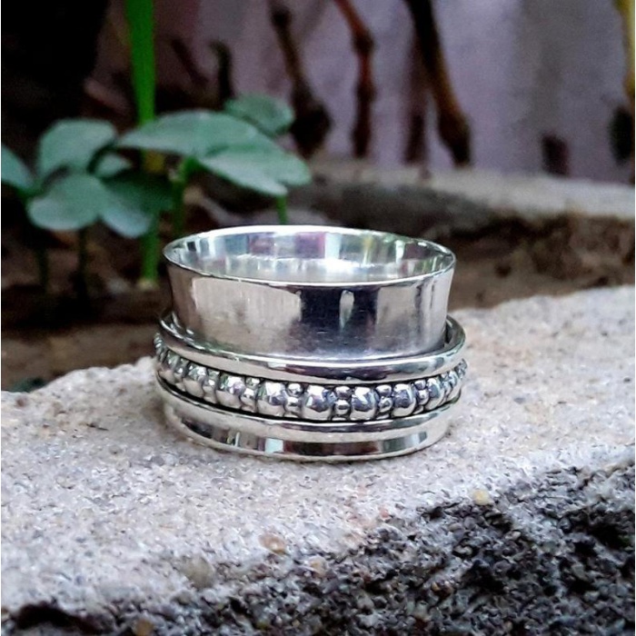 Wide Ring, Fidget Ring, Meditation Ring | Save 33% - Rajasthan Living 5