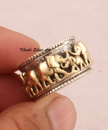 Elephant Spinner Ring, Women 925 Sterling Silver Ring, Love Ring, Worry Ring, Meditation Ring, Birthday Events, Silver Ring, Statement Ring | Save 33% - Rajasthan Living 3