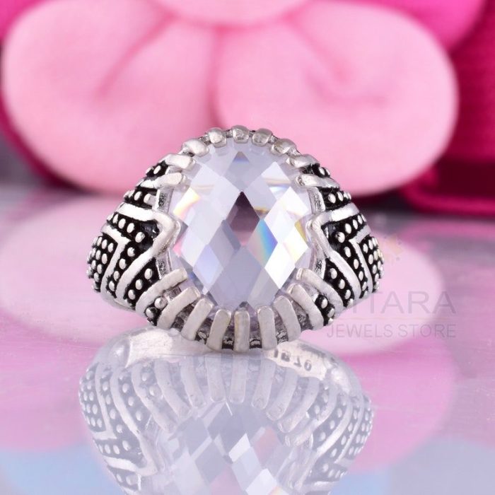 Victorian Faceted Oval Shape Ring | Save 33% - Rajasthan Living 6