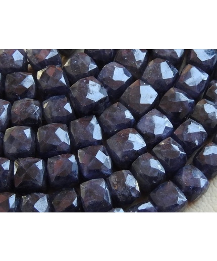 Iolite Faceted Cubes/Box Shape Beads/10Inches 7MM Approx/Handmade/Loose Stone/Wholesale Price/New Arrival/100%Natural/PME-CB1 | Save 33% - Rajasthan Living