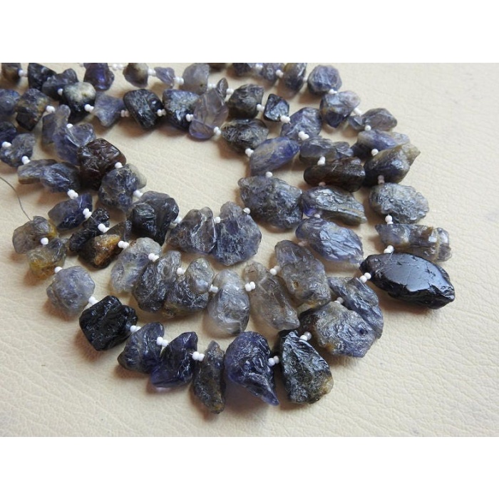 Iolite Natural Rough Briolette,Loose Raw,Minerals Stone,Blue Color 10Inch Strand 20X12To12X10MM Approx Wholesaler Supplies R5 | Save 33% - Rajasthan Living 9