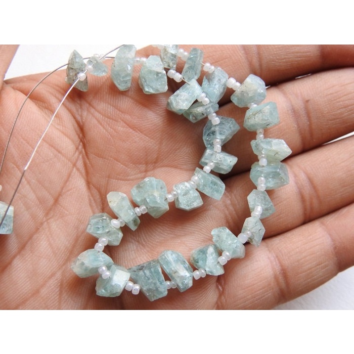 Aquamarine Faceted Briolette,Tumble,Nugget,Fancy Shape,Loose Stone,Handmade Bead,8Inch 10X8To7X4MM Approx,Wholesaler,Supplies,100%Natural | Save 33% - Rajasthan Living 8