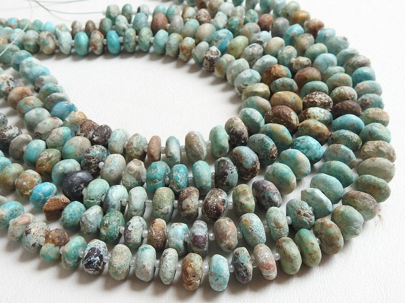 Arizona Turquoise Smooth Roundel Beads,Handmade,Matte Finished/100% Natural/Wholesale Price/New Arrival B2 | Save 33% - Rajasthan Living 14