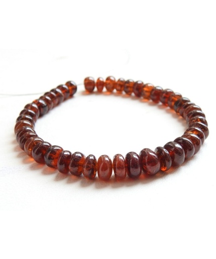 Hessonite Garnet Smooth Roundel Bead,Loose Bead,Handmade,Orange,For Making Jewelry,Necklace,Wholesaler,Supplies 100%Natural PME-B6 | Save 33% - Rajasthan Living 3