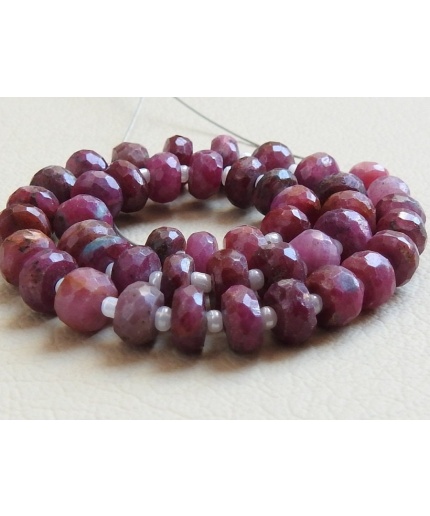 100%Natural African Ruby Faceted Roundel Beads,Handmade,Loose Stone,Gemstone Necklace Wholesale Price New Arrival B5 | Save 33% - Rajasthan Living