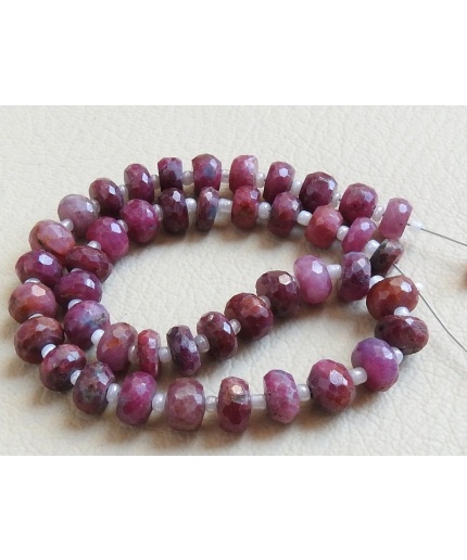 100%Natural African Ruby Faceted Roundel Beads,Handmade,Loose Stone,Gemstone Necklace Wholesale Price New Arrival B5 | Save 33% - Rajasthan Living 3