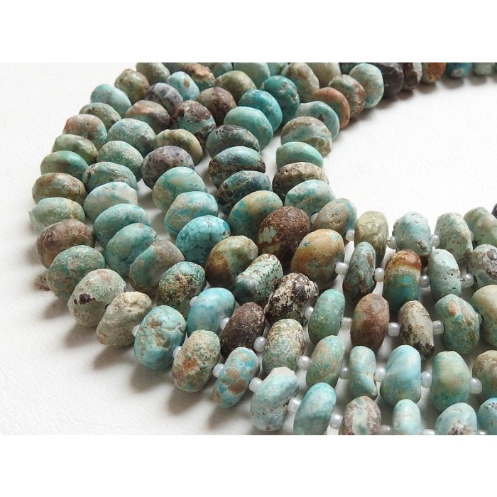 Arizona Turquoise Smooth Roundel Beads,Handmade,Matte Finished/100% Natural/Wholesale Price/New Arrival B2 | Save 33% - Rajasthan Living 5
