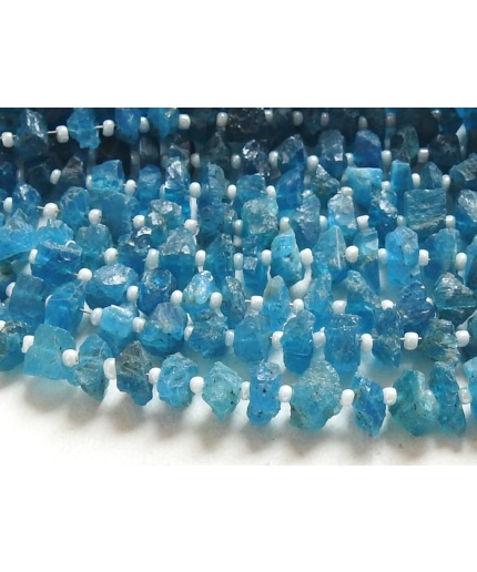 Neon Blue Apatite Natural Rough Beads,Uncut,Chip,Nuggets,Loose Raw,Wholesaler,Supplies,10Inch 10X7To5X4MM Approx RB5 | Save 33% - Rajasthan Living