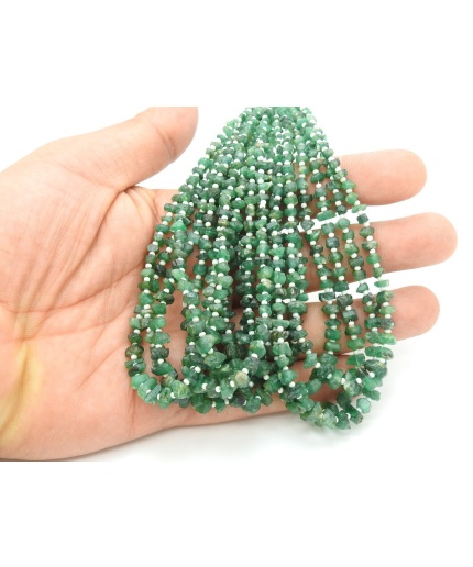 Emerald Rough Bead,Chips,Uncut,Nugget,Loose Raw,10Inch Strand 6X4To4X2MM Approx,Wholesale Price,New Arrival,100%Natural,RB6 | Save 33% - Rajasthan Living 3