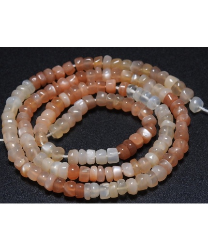 Natural Peach Moonstone Smooth Roundel Beads, 16Inch 5MM Approx,Wholesale Price,New Arrival (pme) B7 | Save 33% - Rajasthan Living 3