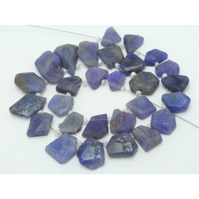 Tanzanite Fancy Shape Briolettes,Faceted,Nuggets,Irregular Shape,For Making Jewelry,Wholesaler,Supplies 8Inch 15X12To7X5MM Approx BR8 | Save 33% - Rajasthan Living 6