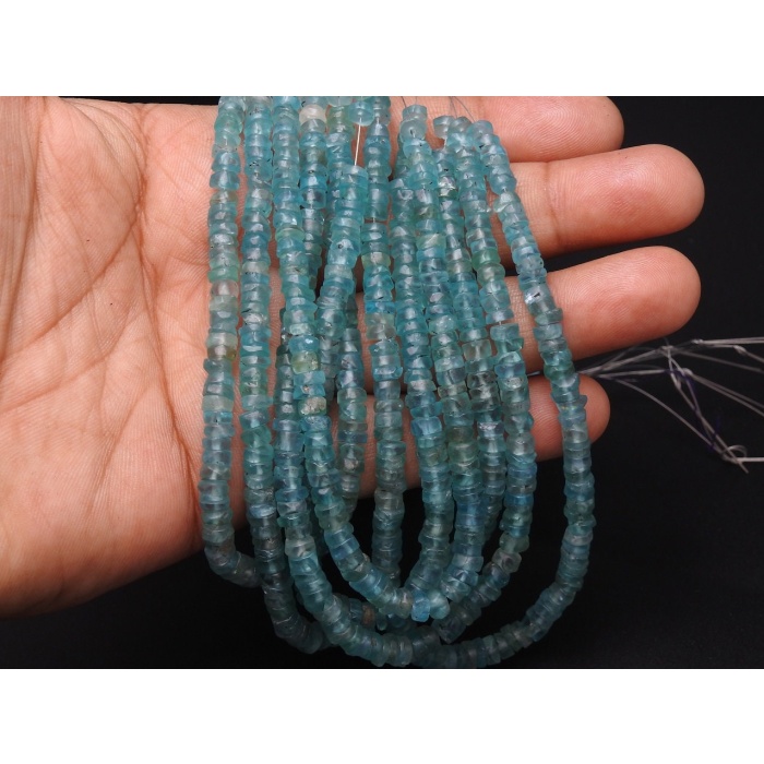 Sky Blue Apatite Smooth Tyre,Coin,Button,Wheel Shape Beads,Matte Polished,Wholesale Price,New Arrival 100%Natural T2 | Save 33% - Rajasthan Living 6