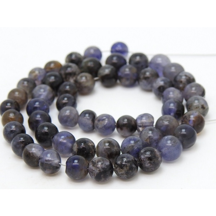 100%Natural,Iolite Smooth Sphere Ball Bead,Round,Necklace,Jewelry,Handmade,Loose Stone,Wholesaler,SuppliesNecklace 12Inch Strand | Save 33% - Rajasthan Living 7