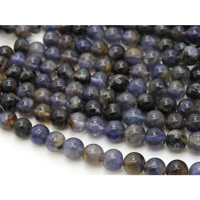 100%Natural,Iolite Smooth Sphere Ball Bead,Round,Necklace,Jewelry,Handmade,Loose Stone,Wholesaler,SuppliesNecklace 12Inch Strand | Save 33% - Rajasthan Living 6