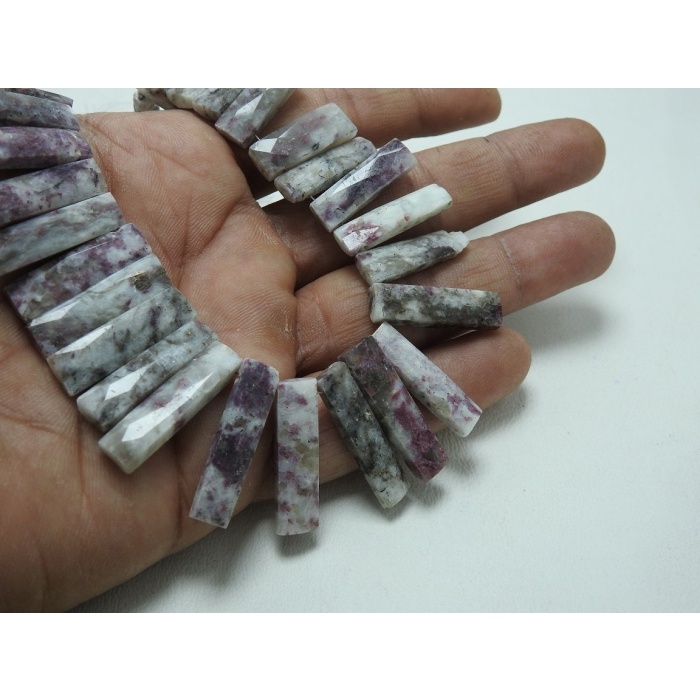 8Inch Strand,Pink Lepidolite Faceted Baguette,Rectangle Shape Briolette,Handmade Bead,Loose Stone 30X7To18X7MM Approx PME-BR9 | Save 33% - Rajasthan Living 12
