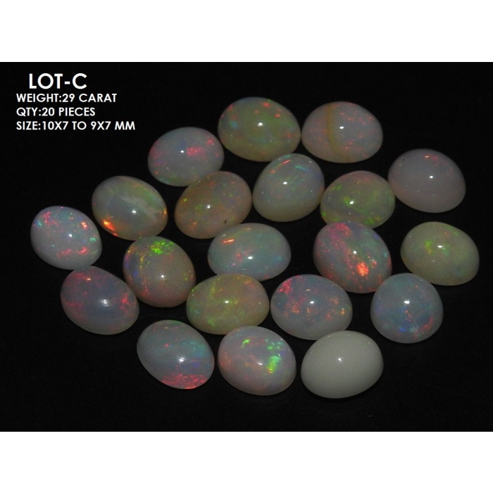 Ethiopian Opal Smooth Cabochons Lot,Fancy Shape,Multi Flashy Fire,Handmade,Loose Stone,Gemstone For Making Pendent,Jewelry (wm)EO2 | Save 33% - Rajasthan Living 8