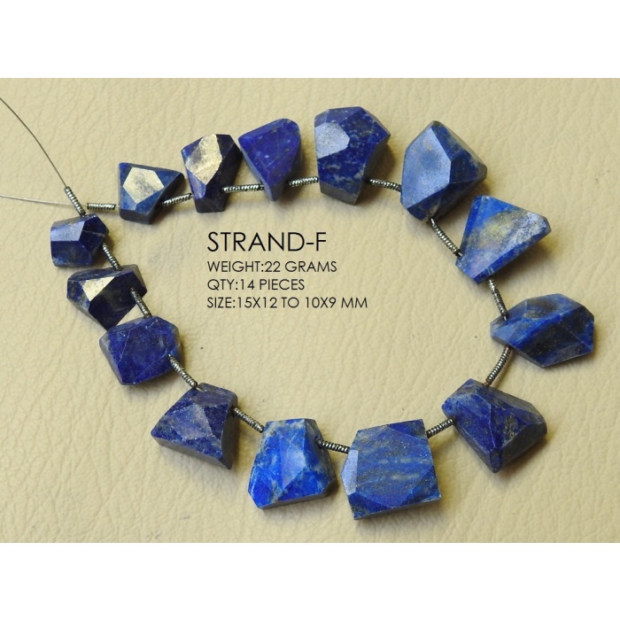 100%Natural Lapis Lazuli Faceted Briolette,Fancy Shape Bead,Tumble,Nuggets,Lapis Cabochon,Sideway Drill,Natural Gemstone,Handmade Bead | Save 33% - Rajasthan Living 10