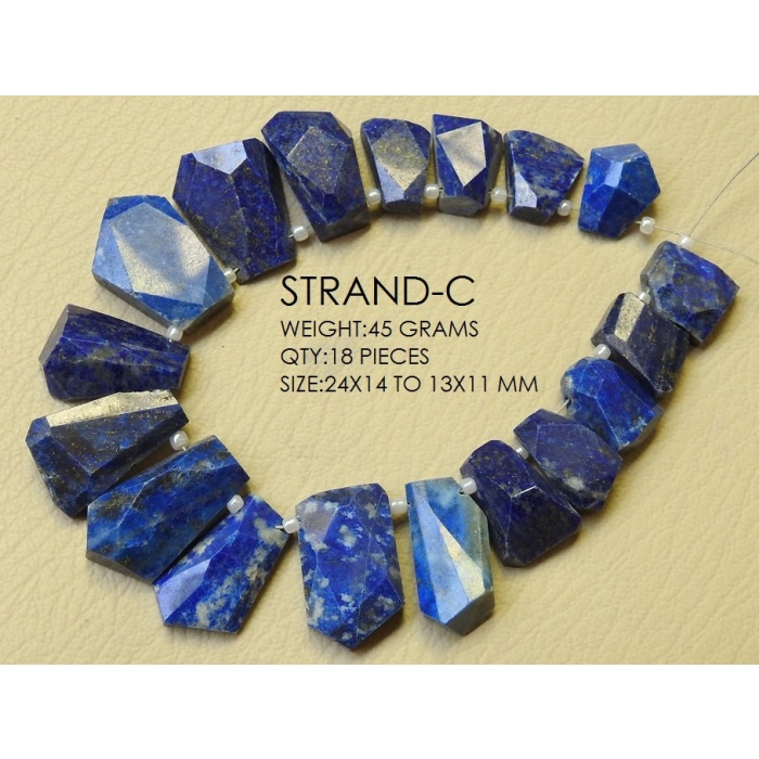 100%Natural Lapis Lazuli Faceted Briolette,Fancy Shape Bead,Tumble,Nuggets,Lapis Cabochon,Sideway Drill,Natural Gemstone,Handmade Bead | Save 33% - Rajasthan Living 8