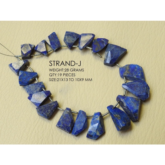100%Natural Lapis Lazuli Faceted Briolette,Fancy Shape Bead,Tumble,Nuggets,Lapis Cabochon,Sideway Drill,Natural Gemstone,Handmade Bead | Save 33% - Rajasthan Living 15