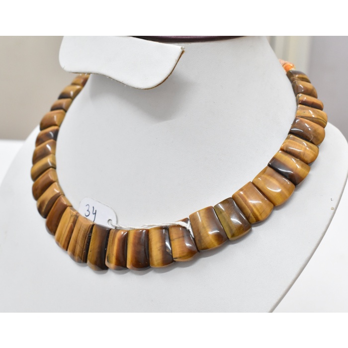 100% Natural Tiger Eye Handmade Necklace,Collar Necklace,Princess Necklace,Choker Necklace,Bib Necklace,Matinee Necklace,Handicraft Necklace | Save 33% - Rajasthan Living 8