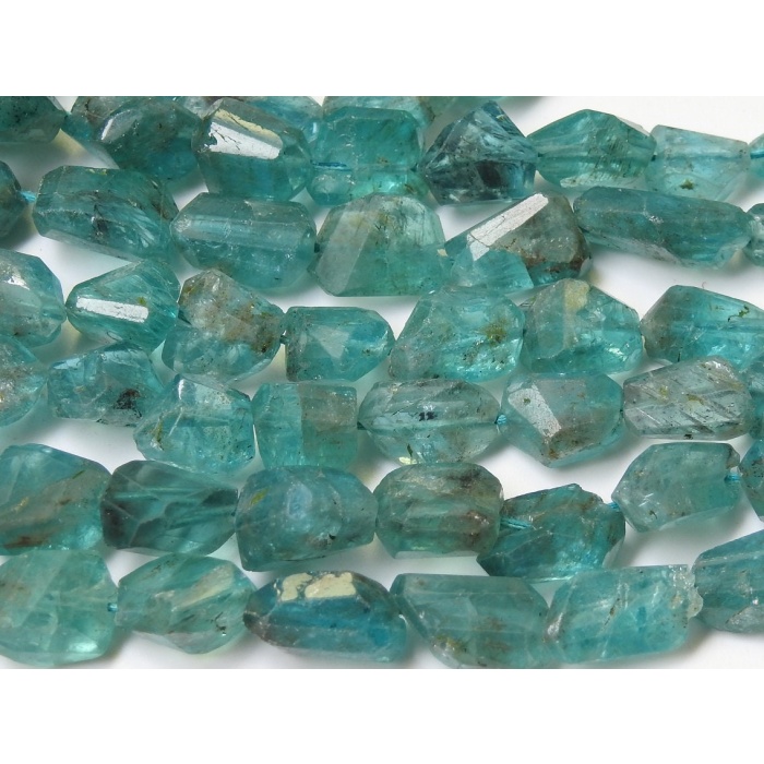 Sky Blue Apatite Faceted Tumble/Nuggets/Handmade Bead/8Inch Strand 14X11To11X8MM Approx/Wholesaler/Supplies/New Arrival/PME-TU5 | Save 33% - Rajasthan Living 8