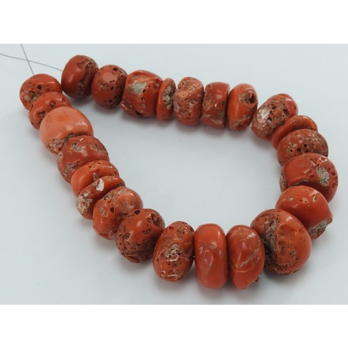 Red Coral Roundel Smooth Bead,Handmade,Loose Stone,Wholesaler,Supplies,For Making Jewelry,Necklace 100%Natural(BK)CR2 | Save 33% - Rajasthan Living 10