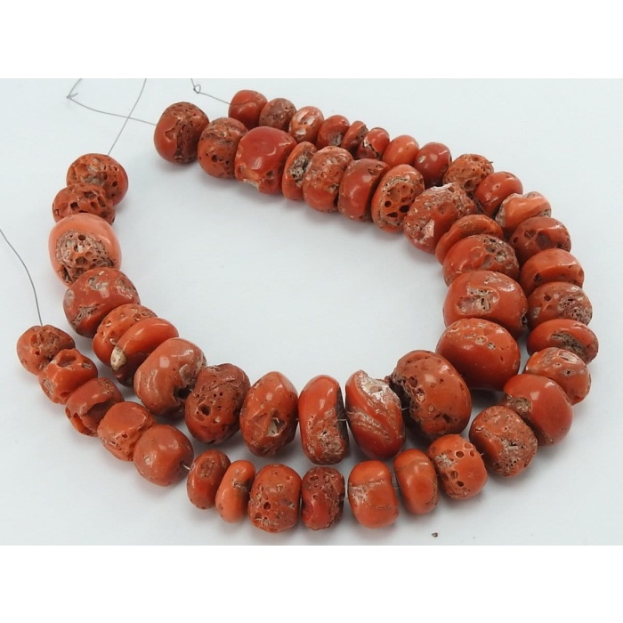 Red Coral Roundel Smooth Bead,Handmade,Loose Stone,Wholesaler,Supplies,For Making Jewelry,Necklace 100%Natural(BK)CR2 | Save 33% - Rajasthan Living 5