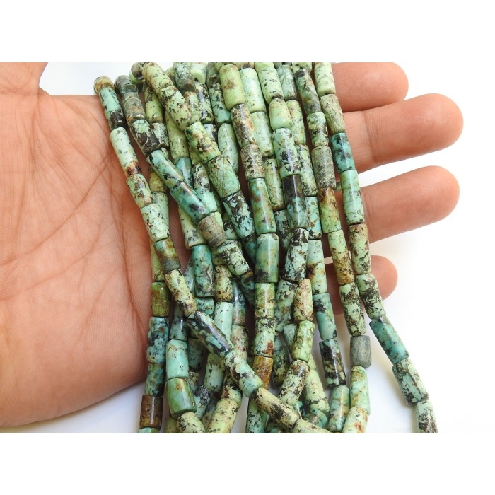 100%Natural,African Turquoise Smooth Tubes,Cylinder,Beads,Loose Stone 10Inch 16X6To9X5MM Approx Wholesale Price,New Arrival (pme)B2 | Save 33% - Rajasthan Living 7