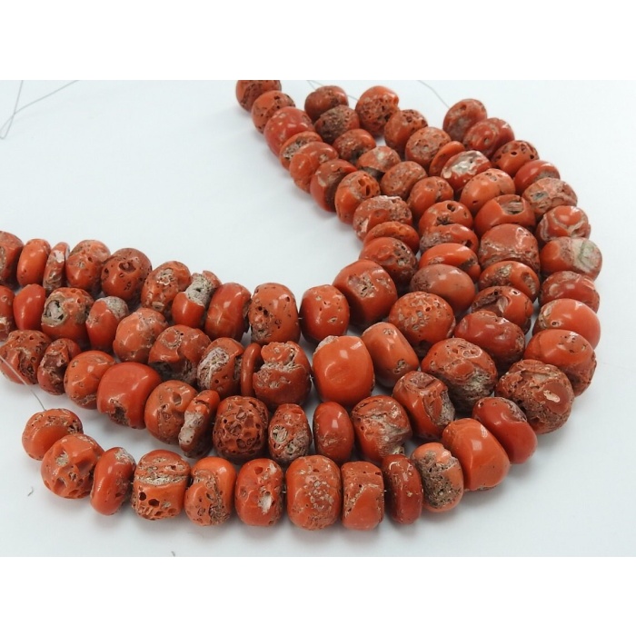 Red Coral Roundel Smooth Bead,Handmade,Loose Stone,Wholesaler,Supplies,For Making Jewelry,Necklace 100%Natural(BK)CR2 | Save 33% - Rajasthan Living 7