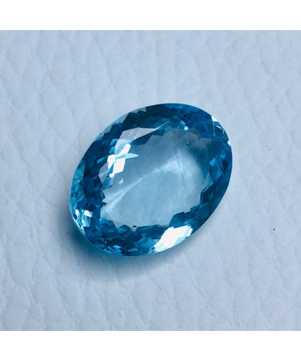100% Natural Sky Blue Topaz Faceted Shape Oval Size 18x14x7 MM Weight 15.85 Carat Blue Topaz For Make Jewelry Loose Blue Topaz | Save 33% - Rajasthan Living 3
