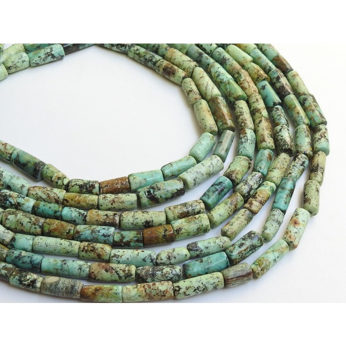 100%Natural,African Turquoise Smooth Tubes,Cylinder,Beads,Loose Stone 10Inch 16X6To9X5MM Approx Wholesale Price,New Arrival (pme)B2 | Save 33% - Rajasthan Living 8