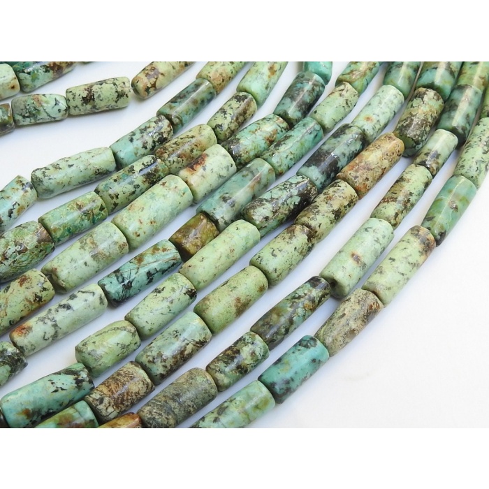 100%Natural,African Turquoise Smooth Tubes,Cylinder,Beads,Loose Stone 10Inch 16X6To9X5MM Approx Wholesale Price,New Arrival (pme)B2 | Save 33% - Rajasthan Living 9