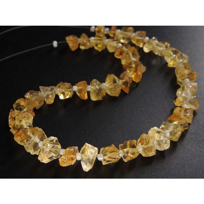 Citrine Natural Rough Bead,Chips,Chunks,Uncut,Nuggets,Anklet,Loose Raw,Crystal Minerals,Wholesaler,Supplies,9Inch 10-5MM Approx,RB8 | Save 33% - Rajasthan Living 10