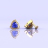 14K Dainty Tanzanite Earrings, Stud Earrings, Gift For Her, Art Deco Earrings, Minimalist Jewelry, Wedding Jewelry, Handmade Jewelry | Save 33% - Rajasthan Living 20