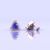 14K Dainty Tanzanite Earrings, Stud Earrings, Gift For Her, Art Deco Earrings, Minimalist Jewelry, Wedding Jewelry, Handmade Jewelry | Save 33% - Rajasthan Living 17