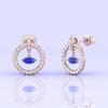 Dainty 14K Natural Tanzanite Evil Eye Dangle Earrings, December Birthstone Earrings For Women, Everyday Gemstone Jewelry For Her, Vintage | Save 33% - Rajasthan Living 21